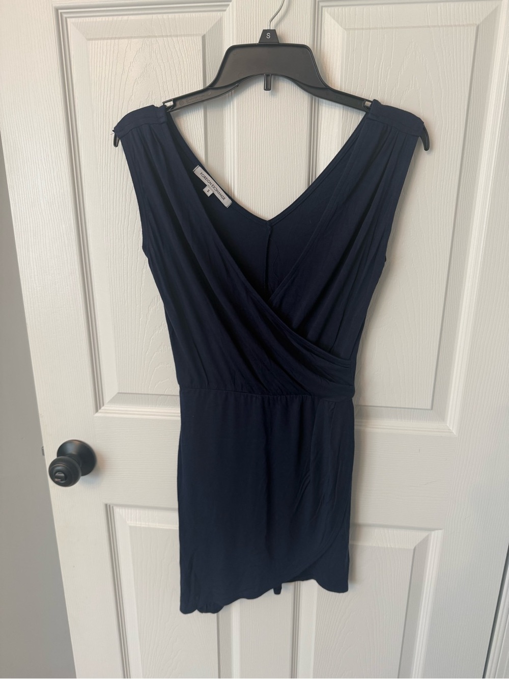 Foreign Exchange Wrap-Front Dress